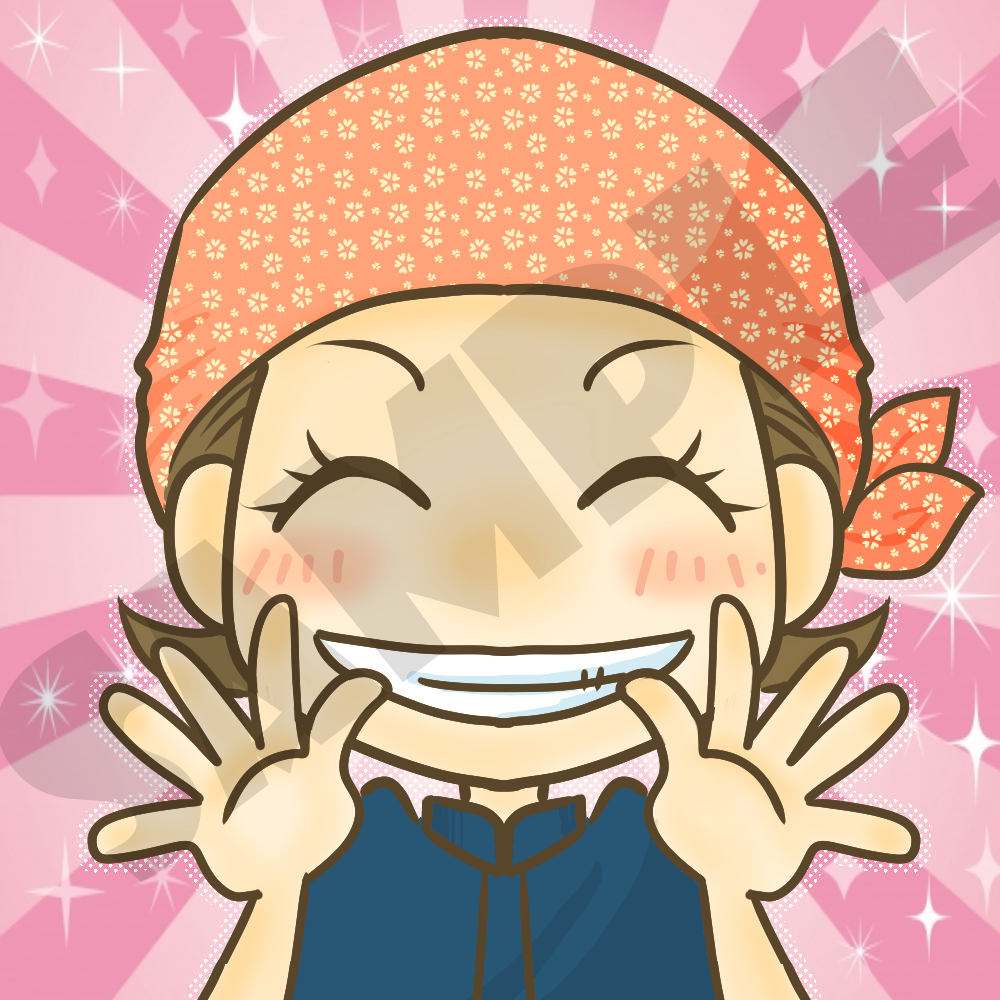 はなまるぽんちゃんピンクサンプル きょこのまんが いらすと工房